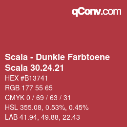 颜色代码: Scala - Dunkle Farbtoene - Scala 30.24.21 | qconv.com