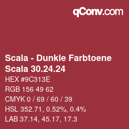 Code couleur: Scala - Dunkle Farbtoene - Scala 30.24.24 | qconv.com