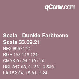 Farbcode: Scala - Dunkle Farbtoene - Scala 33.09.21 | qconv.com
