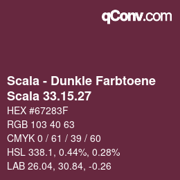 Farbcode: Scala - Dunkle Farbtoene - Scala 33.15.27 | qconv.com
