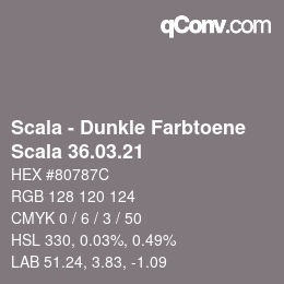 Code couleur: Scala - Dunkle Farbtoene - Scala 36.03.21 | qconv.com