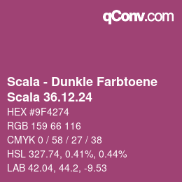 Farbcode: Scala - Dunkle Farbtoene - Scala 36.12.24 | qconv.com
