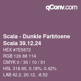 Farbcode: Scala - Dunkle Farbtoene - Scala 39.12.24 | qconv.com
