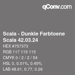 颜色代码: Scala - Dunkle Farbtoene - Scala 42.03.24 | qconv.com