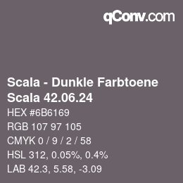 Color code: Scala - Dunkle Farbtoene - Scala 42.06.24 | qconv.com