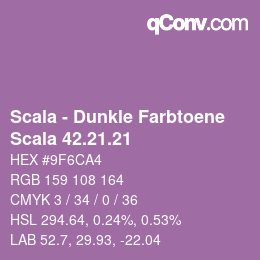 颜色代码: Scala - Dunkle Farbtoene - Scala 42.21.21 | qconv.com
