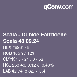 カラーコード: Scala - Dunkle Farbtoene - Scala 48.09.24 | qconv.com