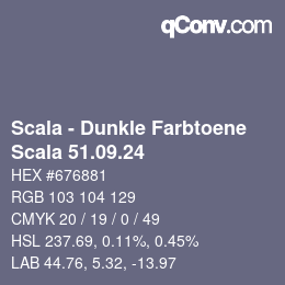 Color code: Scala - Dunkle Farbtoene - Scala 51.09.24 | qconv.com