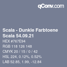 Code couleur: Scala - Dunkle Farbtoene - Scala 54.09.21 | qconv.com