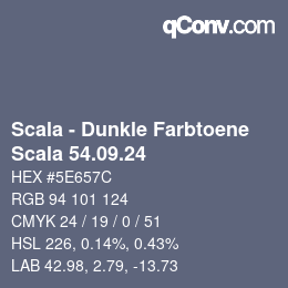 Code couleur: Scala - Dunkle Farbtoene - Scala 54.09.24 | qconv.com