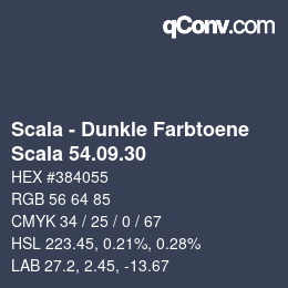カラーコード: Scala - Dunkle Farbtoene - Scala 54.09.30 | qconv.com