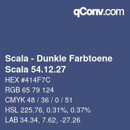 Code couleur: Scala - Dunkle Farbtoene - Scala 54.12.27 | qconv.com