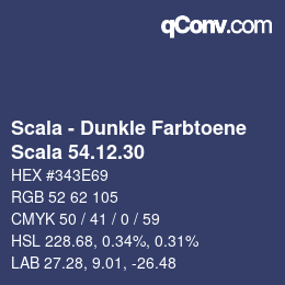 Color code: Scala - Dunkle Farbtoene - Scala 54.12.30 | qconv.com