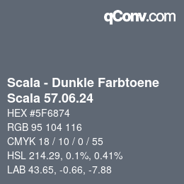 Farbcode: Scala - Dunkle Farbtoene - Scala 57.06.24 | qconv.com