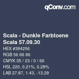 Farbcode: Scala - Dunkle Farbtoene - Scala 57.09.30 | qconv.com