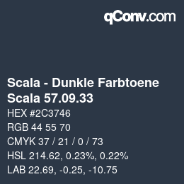 カラーコード: Scala - Dunkle Farbtoene - Scala 57.09.33 | qconv.com