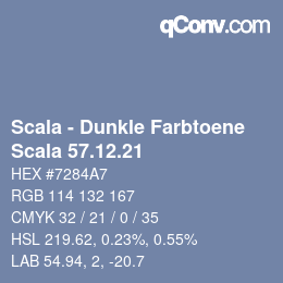 Farbcode: Scala - Dunkle Farbtoene - Scala 57.12.21 | qconv.com