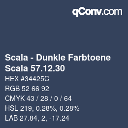 Code couleur: Scala - Dunkle Farbtoene - Scala 57.12.30 | qconv.com