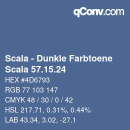 Código de color: Scala - Dunkle Farbtoene - Scala 57.15.24 | qconv.com