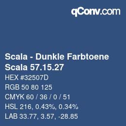 カラーコード: Scala - Dunkle Farbtoene - Scala 57.15.27 | qconv.com