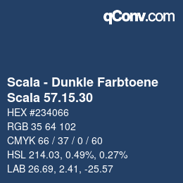 Código de color: Scala - Dunkle Farbtoene - Scala 57.15.30 | qconv.com