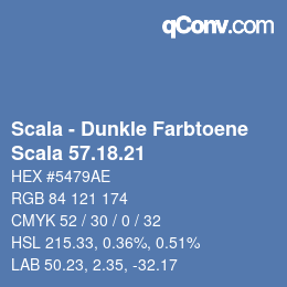 Farbcode: Scala - Dunkle Farbtoene - Scala 57.18.21 | qconv.com