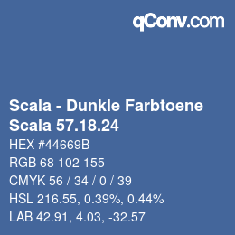 Farbcode: Scala - Dunkle Farbtoene - Scala 57.18.24 | qconv.com