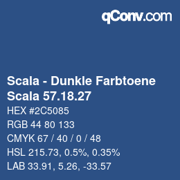 Farbcode: Scala - Dunkle Farbtoene - Scala 57.18.27 | qconv.com