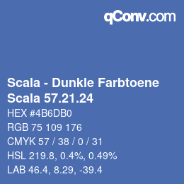 カラーコード: Scala - Dunkle Farbtoene - Scala 57.21.24 | qconv.com