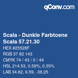 Farbcode: Scala - Dunkle Farbtoene - Scala 57.21.30 | qconv.com