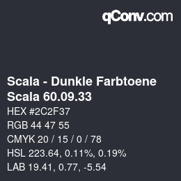 Farbcode: Scala - Dunkle Farbtoene - Scala 60.09.33 | qconv.com