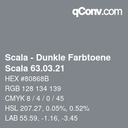 Code couleur: Scala - Dunkle Farbtoene - Scala 63.03.21 | qconv.com