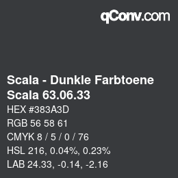 Code couleur: Scala - Dunkle Farbtoene - Scala 63.06.33 | qconv.com
