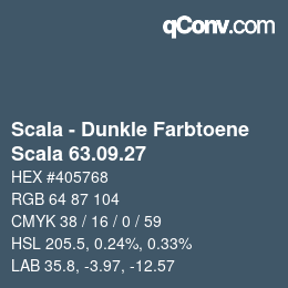 Code couleur: Scala - Dunkle Farbtoene - Scala 63.09.27 | qconv.com
