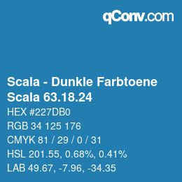 カラーコード: Scala - Dunkle Farbtoene - Scala 63.18.24 | qconv.com