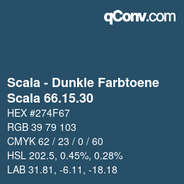 Code couleur: Scala - Dunkle Farbtoene - Scala 66.15.30 | qconv.com