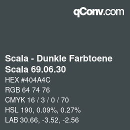 Code couleur: Scala - Dunkle Farbtoene - Scala 69.06.30 | qconv.com