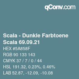 カラーコード: Scala - Dunkle Farbtoene - Scala 69.09.21 | qconv.com