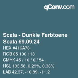 Farbcode: Scala - Dunkle Farbtoene - Scala 69.09.24 | qconv.com