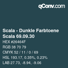 カラーコード: Scala - Dunkle Farbtoene - Scala 69.09.30 | qconv.com