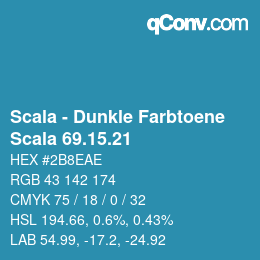 Code couleur: Scala - Dunkle Farbtoene - Scala 69.15.21 | qconv.com