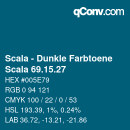 颜色代码: Scala - Dunkle Farbtoene - Scala 69.15.27 | qconv.com