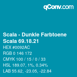 カラーコード: Scala - Dunkle Farbtoene - Scala 69.18.21 | qconv.com