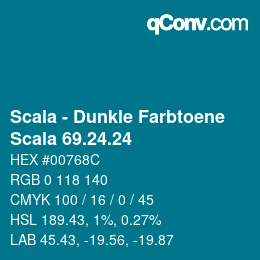 颜色代码: Scala - Dunkle Farbtoene - Scala 69.24.24 | qconv.com