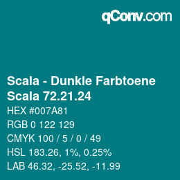 颜色代码: Scala - Dunkle Farbtoene - Scala 72.21.24 | qconv.com