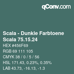 Código de color: Scala - Dunkle Farbtoene - Scala 75.15.24 | qconv.com