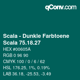 Código de color: Scala - Dunkle Farbtoene - Scala 75.18.27 | qconv.com