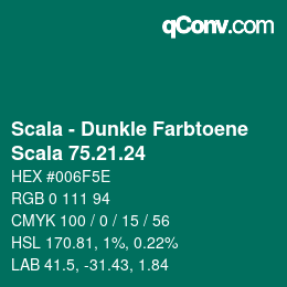 Code couleur: Scala - Dunkle Farbtoene - Scala 75.21.24 | qconv.com
