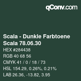 カラーコード: Scala - Dunkle Farbtoene - Scala 78.06.30 | qconv.com