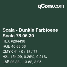 Color code: Scala - Dunkle Farbtoene - Scala 78.06.30 | qconv.com